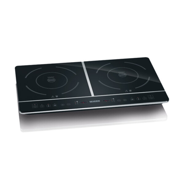 SEVERIN Kochplatte DK 1031 3.400W 2 Induktionskochzonen Glaskeramik schwarz