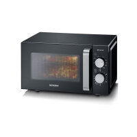 SEVERIN Mikrowelle MW 7762 46,2 x 27 x 39,5 cm (B x H x T) 20l 800W Einschubrost Stahlblech/ABS Kunststoff/Glas