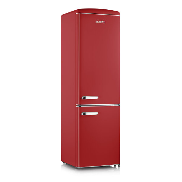 SEVERIN Kühl-Gefrierkombination Retro 55 x 181 x 61,5 cm (B x H x T) 181l 63l D rot