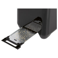 Clatronic Toaster TA 3801 13,1 x 17,1 x 23,5 cm (B x H x T) 650-750W 2 Toastkammern mit Brötchenaufsatz inkl. Brötchenaufsatz (abnehmbar)