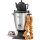 Bartscher Teekocher Samowar 3,2l 2.000W bis 100°C inkl. Steingut-Teekanne (0,8 L), Teesieb