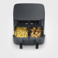 SEVERIN Heißluftfritteuse Black Line Dual 39,5 x 29,8 x 37,6 cm (B x H x T) 2.600W 2 x 4l