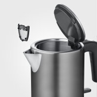 SEVERIN Wasserkocher WK 9342 1l Edelstahl dark...