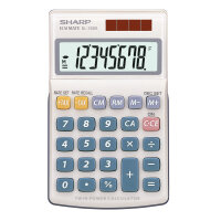 Sharp Taschenrechner EL-250S 1 x 8-stellig weiß...