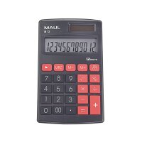 MAUL Taschenrechner M 12 1 x 12-stellig schwarz Batterie,...