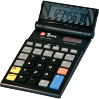 TWEN Taschenrechner 820 Solar 1 x 8-stellig schwarz...