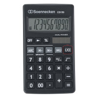 Soennecken Taschenrechner CS150 1 x 10-stellig schwarz...