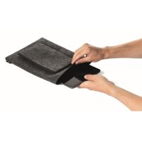 DURABLE Notebookhülle MultiBag EFFECT 25 x 32 x 2 cm (B x H x T) Zubehörtasche 24 x 13,5 cm (B x H) PET-Filz anthrazit