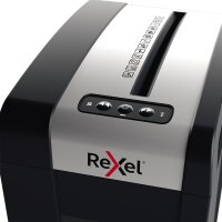 Rexel® Aktenvernichter Secure MC6-SL Slimline Whispter-Shred™ P-5 Papier, Heftklammern, Büroklammern Partikelschnitt schwarz