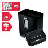 Rexel® Aktenvernichter ProMax RES823 P-2 Papier, Heftklammern, Büroklammern, Kreditkarten Streifenschnitt schwarz