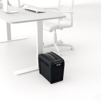 Rexel® Aktenvernichter Secure X6-SL Slimline Whisper-Shred™ P-4 Papier, Heftklammern, Büroklammern Partikelschnitt schwarz