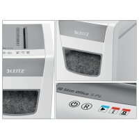 LEITZ IQ Aktenvernichter Slim Office S P-4 Papier,...