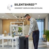 Fellowes® Aktenvernichter AutoMax™ 450C AutoFeed P-4 Papier, Heftklammern, Büroklammern, Kredikarten, CDs/DVDs Partikelschnitt 13 Bl. manuell, 450 Bl. automatisch schwarz