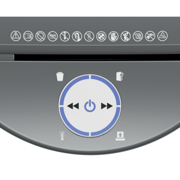 Leitz Aktenvernichter IQ OptiMax Small Office 350 P-5 Papier, Heftklammern, Büroklammern Partikelschnitt 9 Bl. weiß