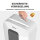 Fellowes® Aktenvernichter Powershred® LX50 P-4 Papier, Heftklammern, Büroklammern, Kreditkarten Partikelschnitt weiß