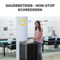 Fellowes® Aktenvernichter Powershred® 425HS P-7 Papier, Kreditkarten Partikelschnitt 10 Bl. schwarz