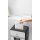 HP Aktenvernichter OneShred 24CC P-4 Papier, Heftklammern, Büroklammern, Kreditkarten Partikelschnitt schwarz/weiß