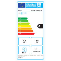 Nedis Klimagerät Klimagerät A 2,6 2,6kW 1,1 kWh/60min 65dB weiß