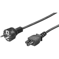 Goobay® Netzkabel Kaltgerät CEE 7/7 Stecker/C5...