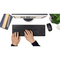 CHERRY Tastatur-Maus-Set STREAM DESKTOP QWERTZ Windows® universell USB-A 10m Stromversorgung: Batterie Batterien im Lieferumfang enthalten inkl. Nano-USB-Empfänger schwarz