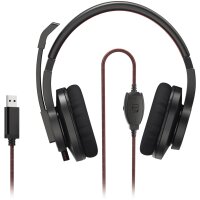 Hama Headset HS-USB400 V2 USB-A rot/schwarz