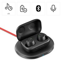 Hama Kopfhörer Passion Chop In-Ear Smartphone 10m Akku inkl. Ladebox, Ladegerät, 3 Paar Silikon-Ohrpolster (S/M/L), USB-C Ladekabel schwarz