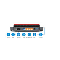 FRITZ! Router FRITZ!bOX 7590 AX 254 x 63 x 191 mm (B x H...