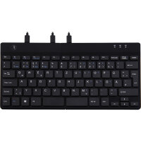 R-Go Tools Tastatur SPLIT Windows® universell USB-A schwarz
