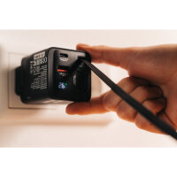 Verbatim Reisenetzteil GaN 100-240V Kunststoff schwarz