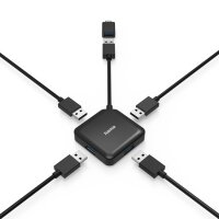 Hama USB-Hub USB-A, USB-C schwarz