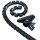 Hama Kabelschlauch universal 7,5-30 mm x 2,5 m (Ø x L) inkl. Einziehilfe Polyethylen schwarz