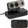 brennenstuhl® Tischsteckdosenleiste estilo Duplex 9 Steckdosen 2m 2 USB Ports schwarz/silber