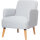 Paperflow Sessel BROOKS 62 x 79 x 77 cm (B x H x T) grau