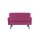 Paperflow Sofa easyChair LISBOA 124 x 83 x 81,5 cm (B x H x T) Kunstleder (79 % PVC, 21 % PES) lila