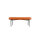 Paperflow Sitzbank GAIA 118 x 45,5 x 42 cm (B x H x T) Werkstoff des Bezuges: Kunstleder (79 % PVC, 21 % PES) Material der Sitzfläche: Spanplatte orange