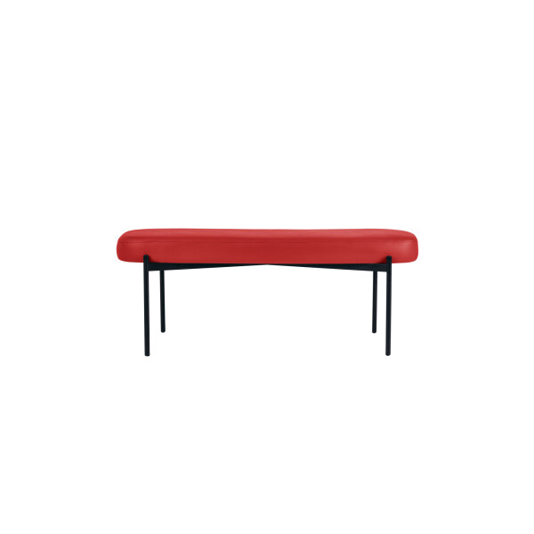 Paperflow Sitzbank GAIA 118 x 45,5 x 42 cm (B x H x T) Werkstoff des Bezuges: Kunstleder (79 % PVC, 21 % PES) Material der Sitzfläche: Spanplatte rot