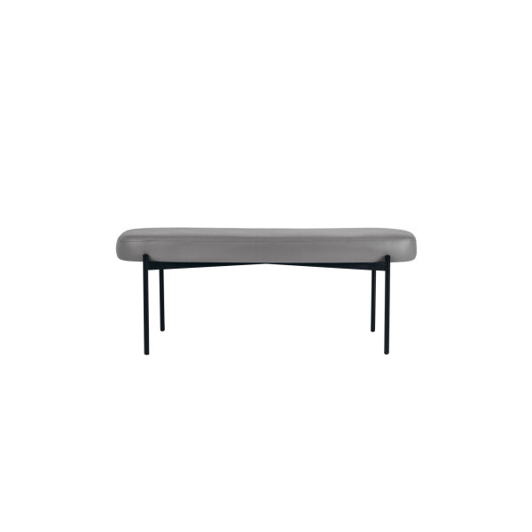 Paperflow Sitzbank GAIA 118 x 45,5 x 42 cm (B x H x T) Werkstoff des Bezuges: Kunstleder (79 % PVC, 21 % PES) Material der Sitzfläche: Spanplatte mausgrau