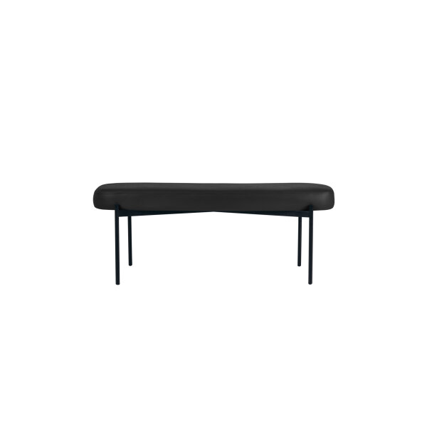 Paperflow Sitzbank GAIA 118 x 45,5 x 42 cm (B x H x T) Werkstoff des Bezuges: Kunstleder (79 % PVC, 21 % PES) Material der Sitzfläche: Spanplatte schwarz