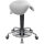 meychair Sitzhocker Assistant Basic Sattel Farbe der Sitzfläche: weiß Farbe des Fußkreuzes: chrom