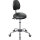 meychair Sitzhocker Assistant Basic Rundsitz Farbe der Sitzfläche: schwarz Farbe des Fußkreuzes: chrom