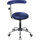 meychair Sitzhocker A20 Rundsitz Farbe der Sitzfläche: blau Farbe des Fußkreuzes: chrom
