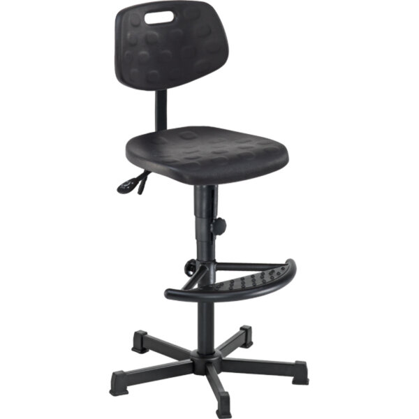 meychair Arbeitsdrehstuhl Workster Light W2 ca. 66-90cm Stahl schwarz