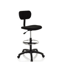 hjh OFFICE Sitzhocker TOP WORK 05 schwarz Farbe des...