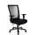 hjh OFFICE Bürodrehstuhl EXTENDER XXL 46-54cm Wippmechanik Rolle hart gebremst (für Teppichboden) Stahl schwarz
