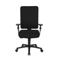 TOPSTAR Bürodrehstuhl Open X (P) 40-52cm Synchronmechanik Rolle hart gebremst (für Teppichboden) optionales Zubehör: Rolle weich gebremst (für Hartboden) 6991 Polyamid schwarz