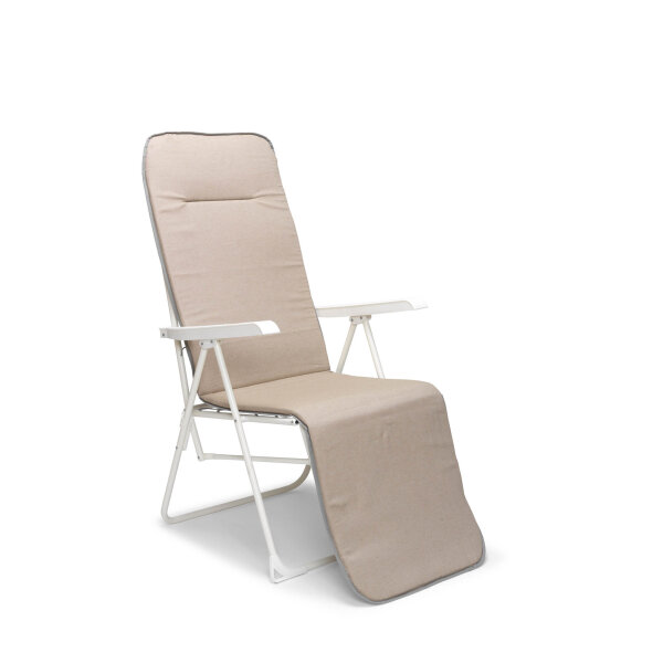barths Campingliege Chiemsee 58 x 108 x 75 cm (B x H x T) max. Gewicht des Nutzers: 120kg Polycotton beige
