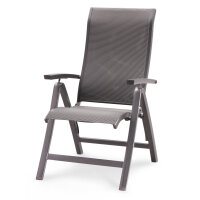 barths Gartenstuhl Larino Hochlehner 62 x 110 x 68 cm (B x H x T) anthrazit 2 St./Pack.