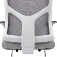 hjh OFFICE Besucherstuhl BRETON V W 120kg 100 % Polyester grau