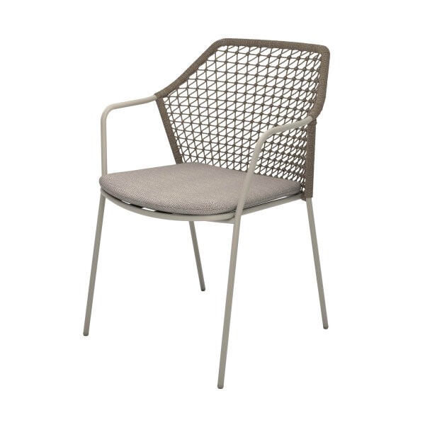 barths Gartenstuhl Burano 58,5 x 83,5 x 60 cm (B x H x T) 100 % Polyester sand 4 St./Pack.