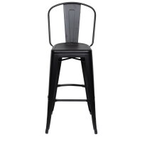 Paperflow Barhocker Urban 76cm Stahl, verzinkt schwarz...